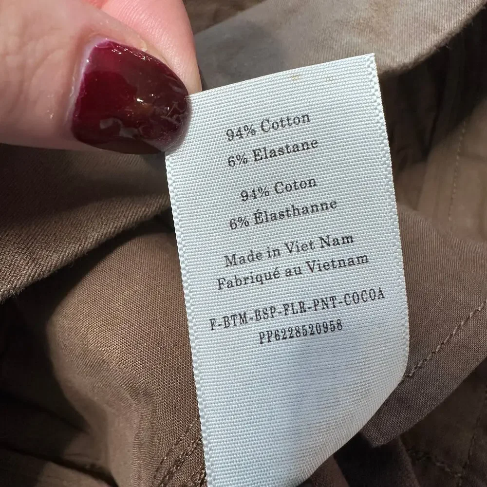 Everlane Mocha Brown Bi Stretch Flare Trouser Pants Womens 6‎ Office Minimalist